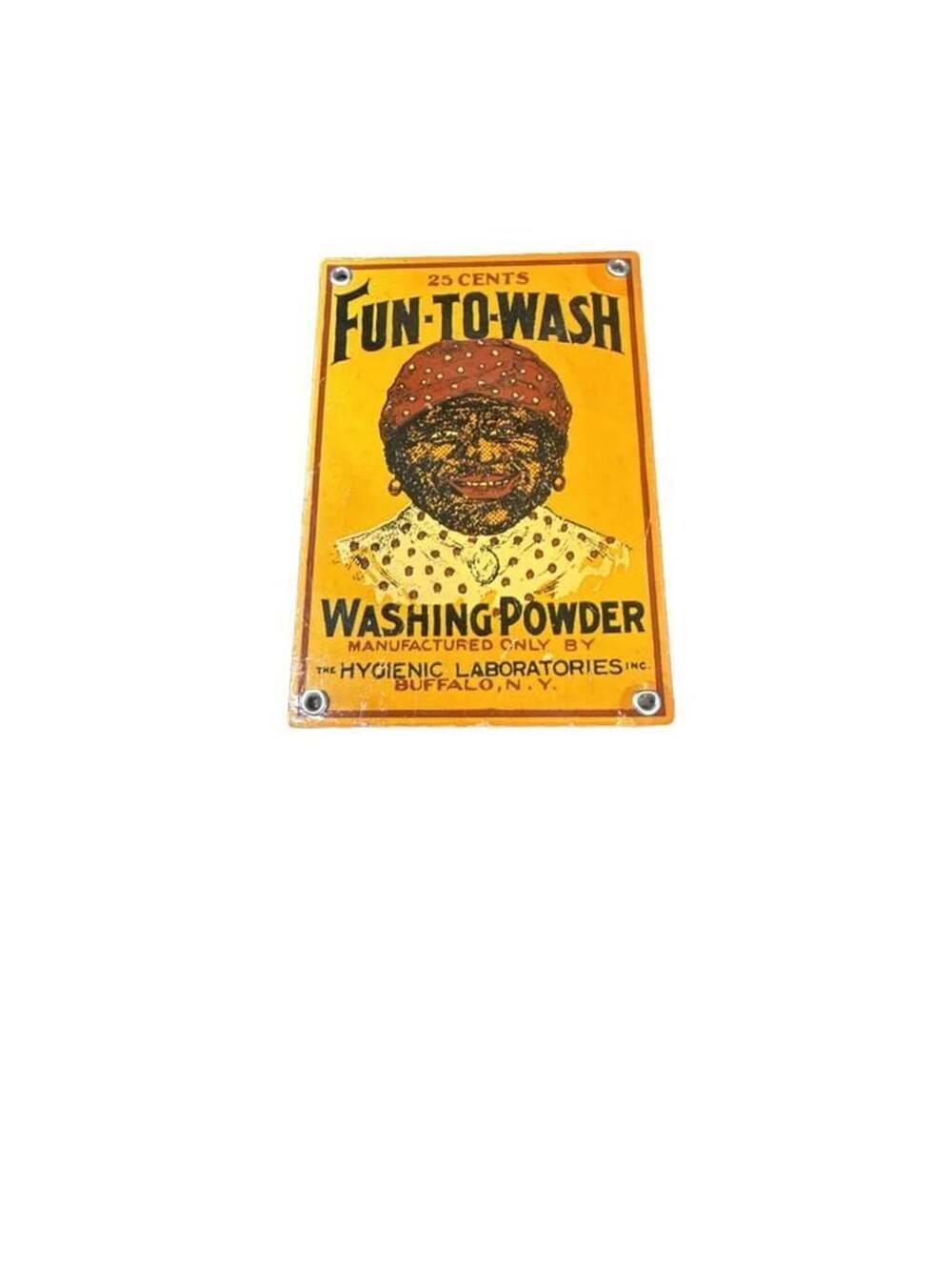 Fun-To-Wash Washing Powder Advertising Metal Sign